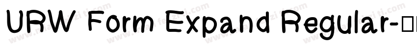 URW Form Expand Regular字体转换